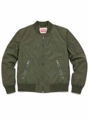 Levi's MA-1 Light bomber aviator pilot jacket olive green M
